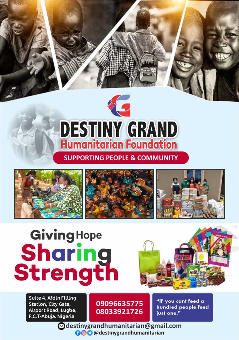 Giving Hope, Sharing Strength — The Destiny Grand Humanitarian Foundation